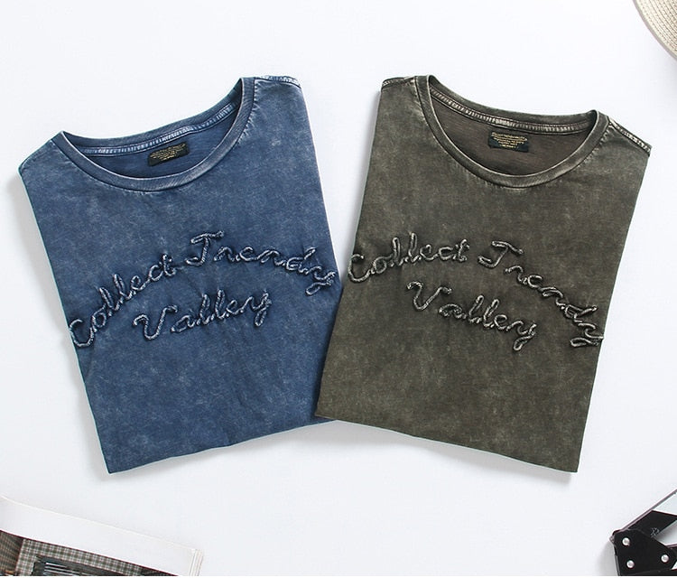 T-shirt streetwear à manches courtes rétro