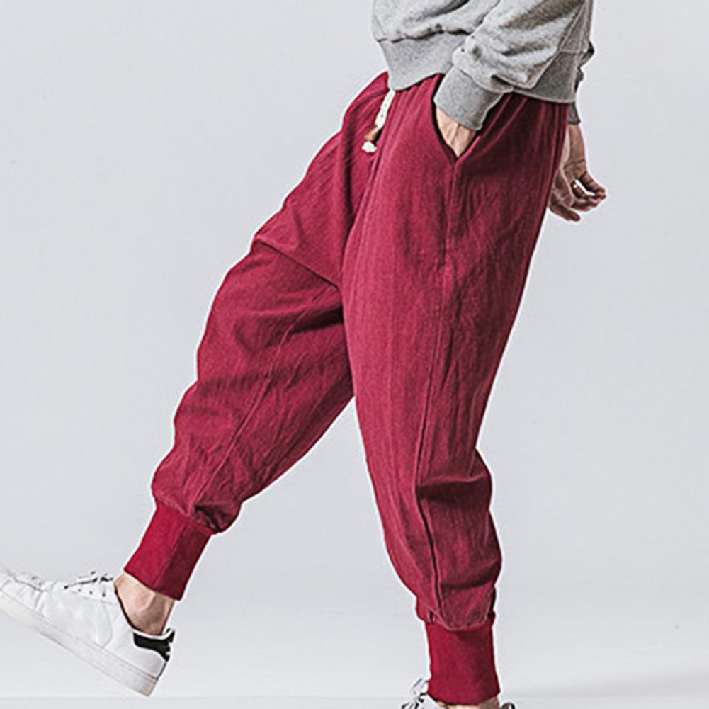 Baggy-Jogginghose mit tiefem Schritt