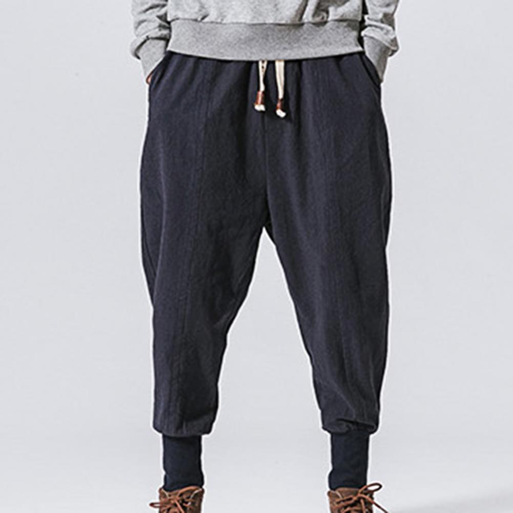 Baggy-Jogginghose mit tiefem Schritt