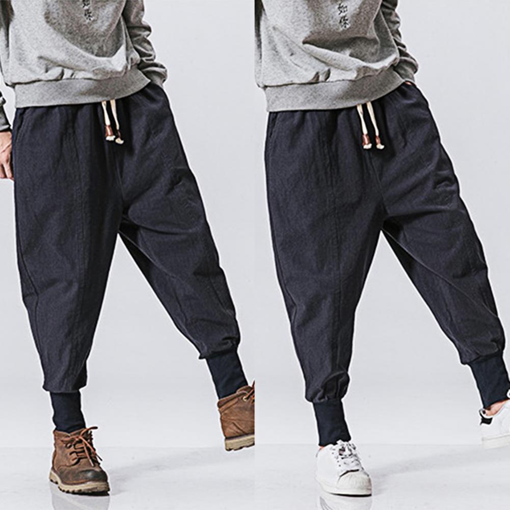 Baggy-Jogginghose mit tiefem Schritt