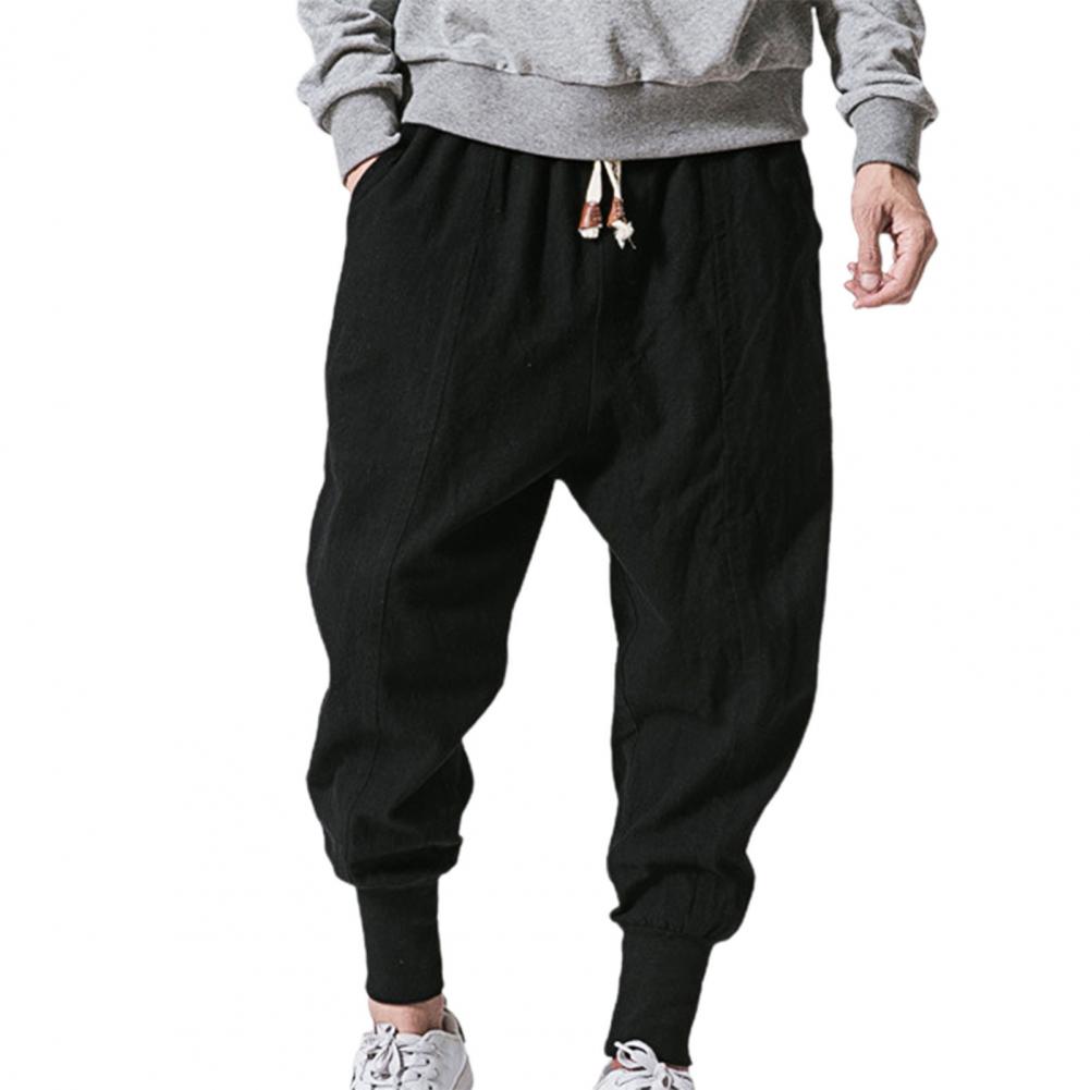 Baggy-Jogginghose mit tiefem Schritt