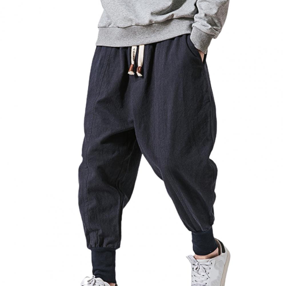 Baggy-Jogginghose mit tiefem Schritt
