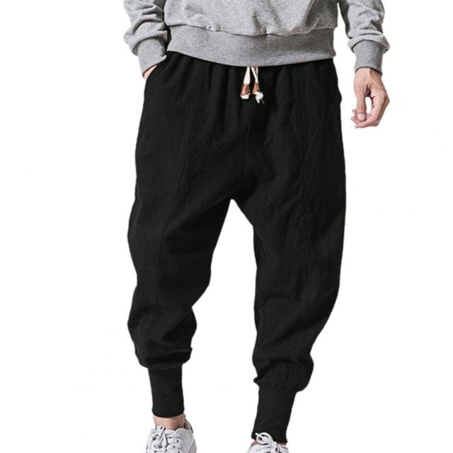 Baggy-Jogginghose mit tiefem Schritt