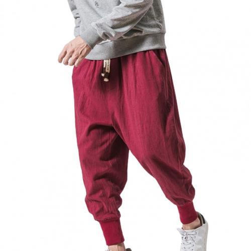 Baggy-Jogginghose mit tiefem Schritt
