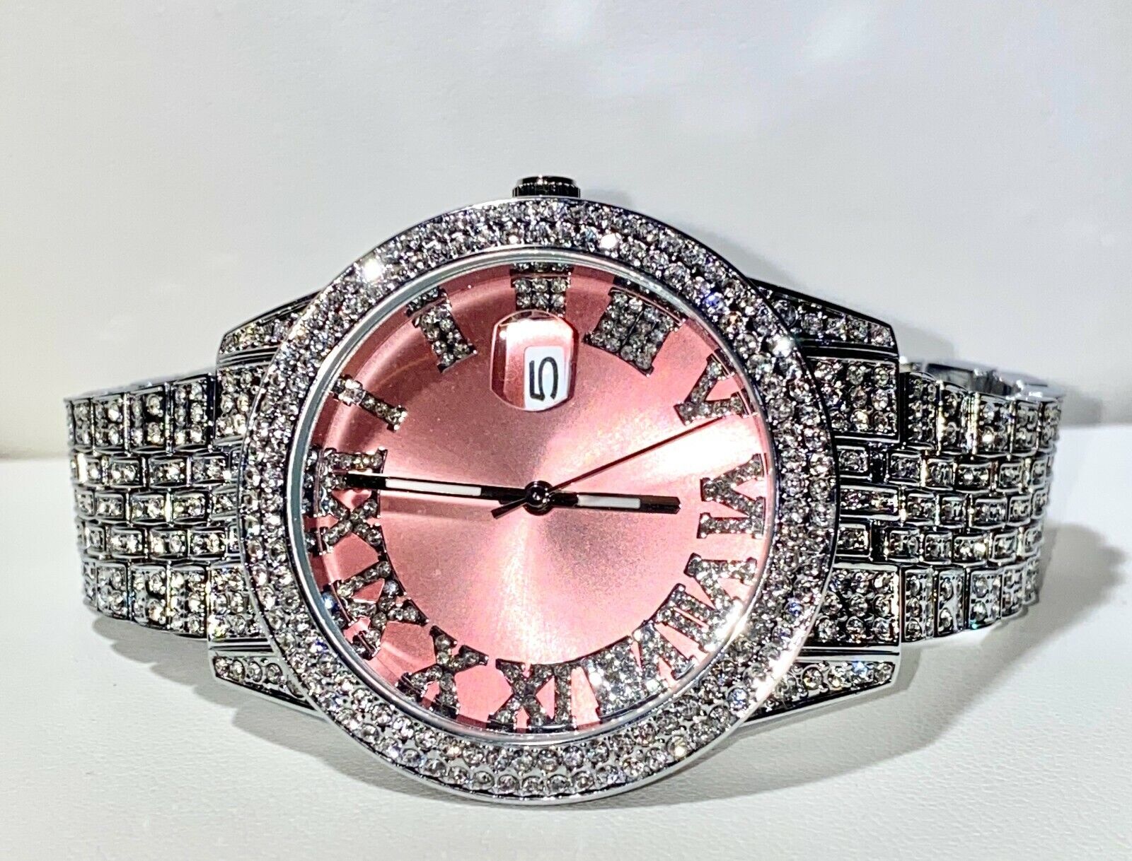 Iced Watch – Zifferblatt in Roségold