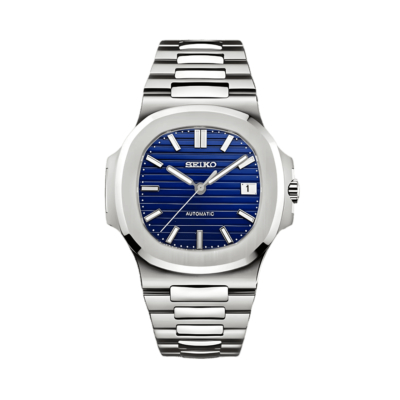 Seiko Mod Nautilus Blau