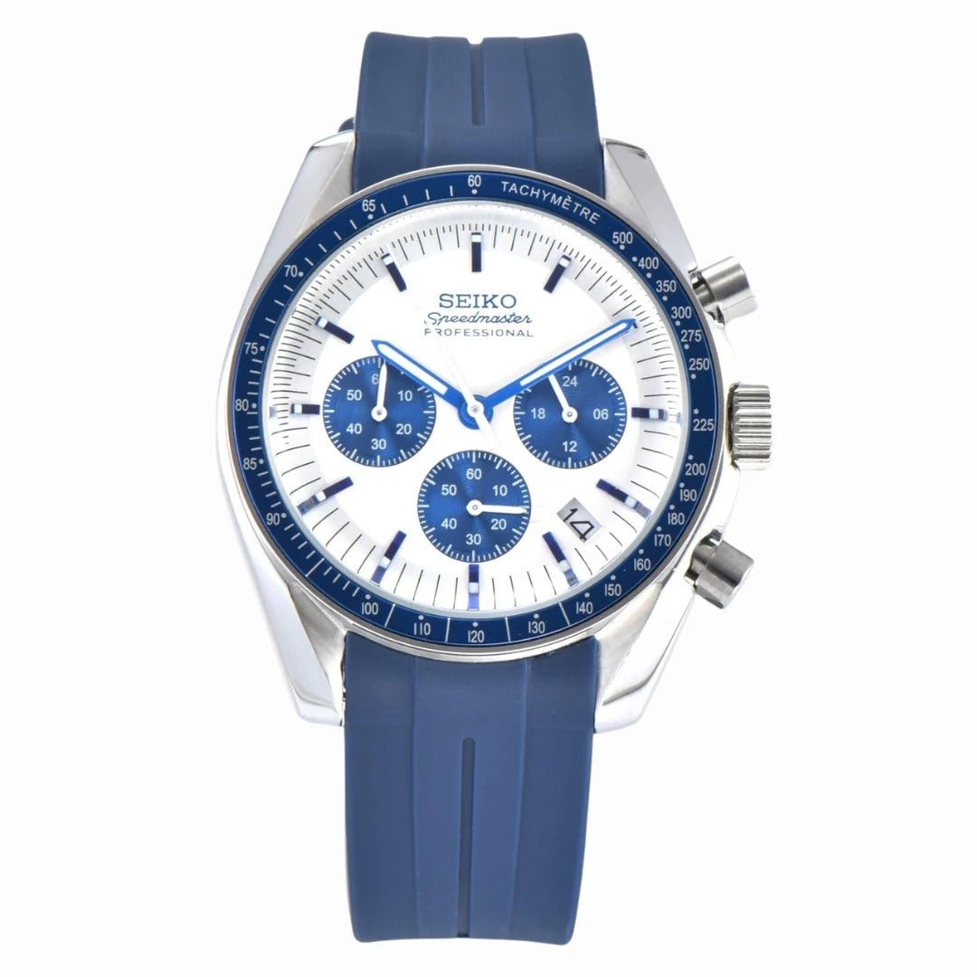 Seiko Mod Speedmaster Snoopy Blue