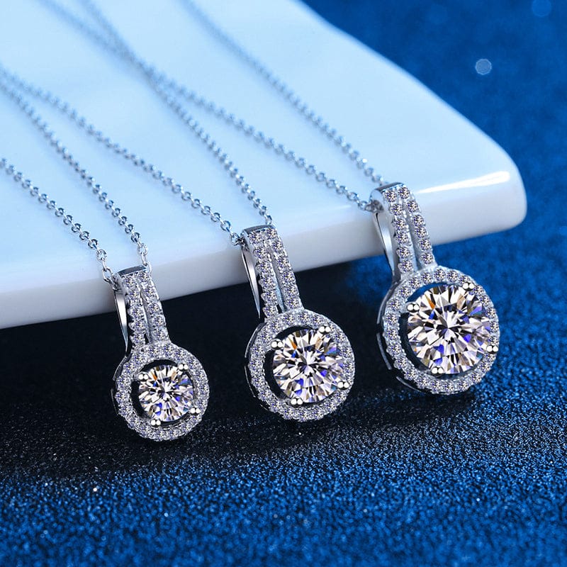 VVS Jewelry hip hop jewelry 5CT Brilliant Moissanite Sterling Silver Necklace