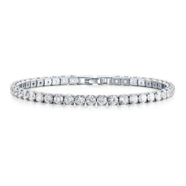 VVS Jewelry hip hop jewelry bracelets Silver VVS 14k Gold Plated Tennis Bracelet