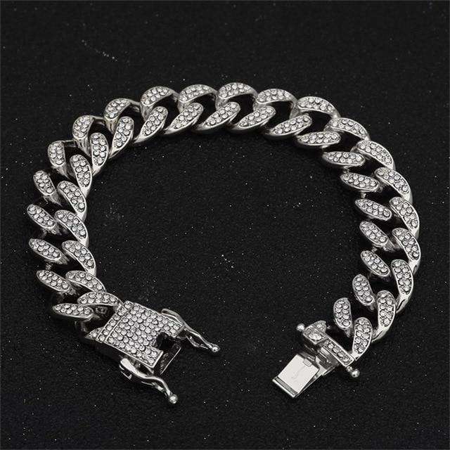 VVS Jewelry hip hop jewelry Cuban VVS Jewelry Gold/Silver Cuban Chain + FREE Cuban Bracelet Bundle - (TODAY ONLY)