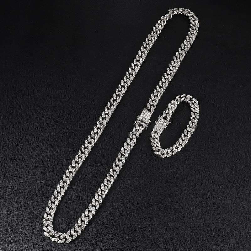 VVS Jewelry hip hop jewelry Cuban VVS Jewelry Gold/Silver Cuban Chain + FREE Cuban Bracelet Bundle - (TODAY ONLY)
