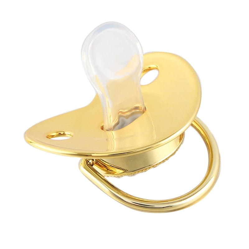 VVS Jewelry hip hop jewelry Custom Gold Bling Initial BPA Free Baby Pacifier