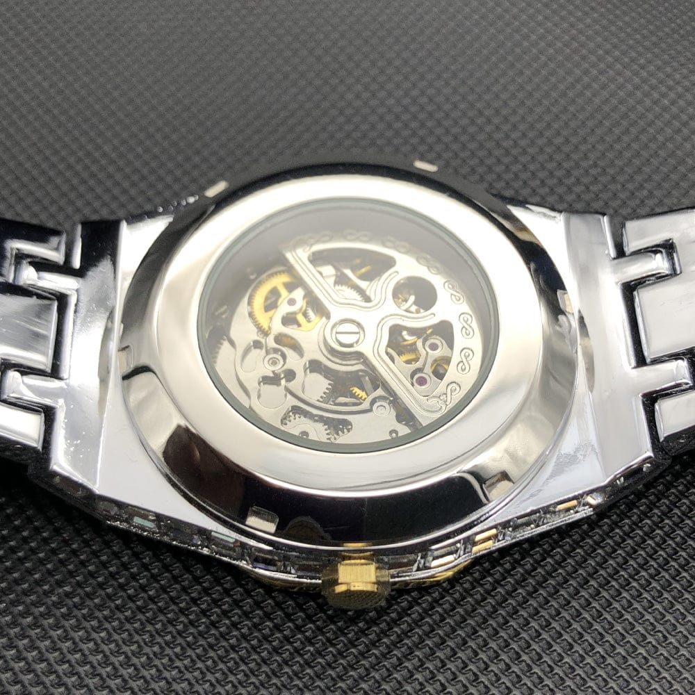 VVS Jewelry hip hop jewelry Iced Men's Mechanical Baguette Watch