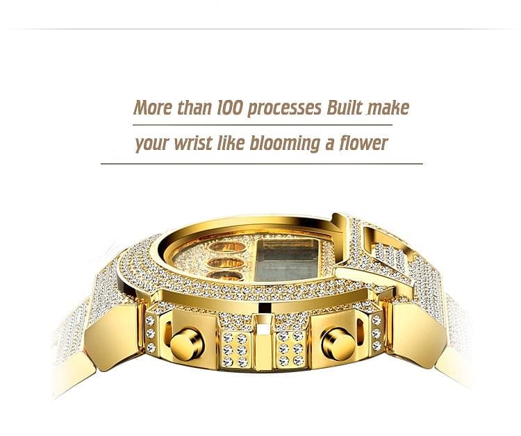 VVS Jewelry hip hop jewelry Iced Out G-Shock Style Digital Watch