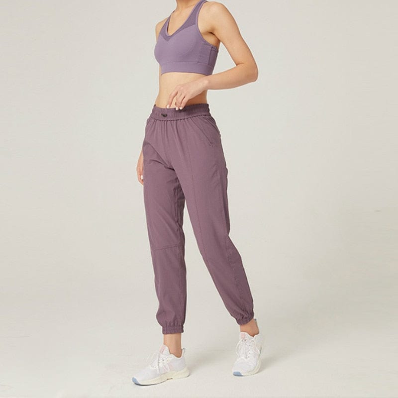 VVS Jewelry hip hop jewelry Purple 1 / S Women's Fabric Joggers