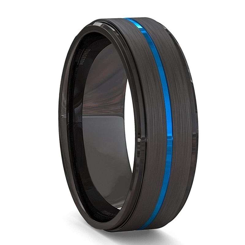 VVS Jewelry hip hop jewelry Style 2 / 9 8MM Tungsten Carbide Ring Matte Finish Beveled Polished Edge Comfort Fit