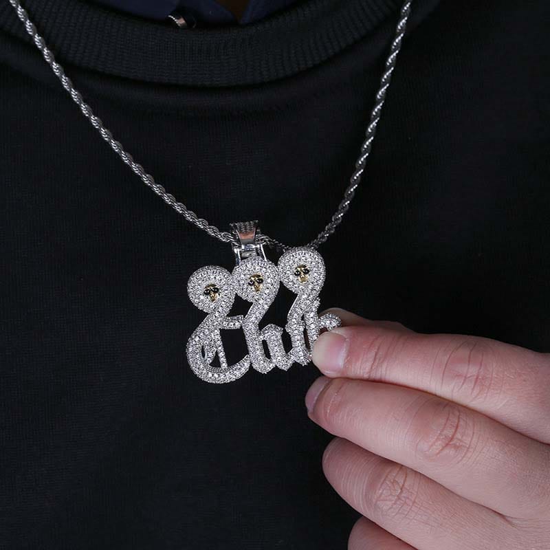 VVS Jewelry hip hop jewelry VVS Jewelry Juice Wrld 999 Club Pendant Chain