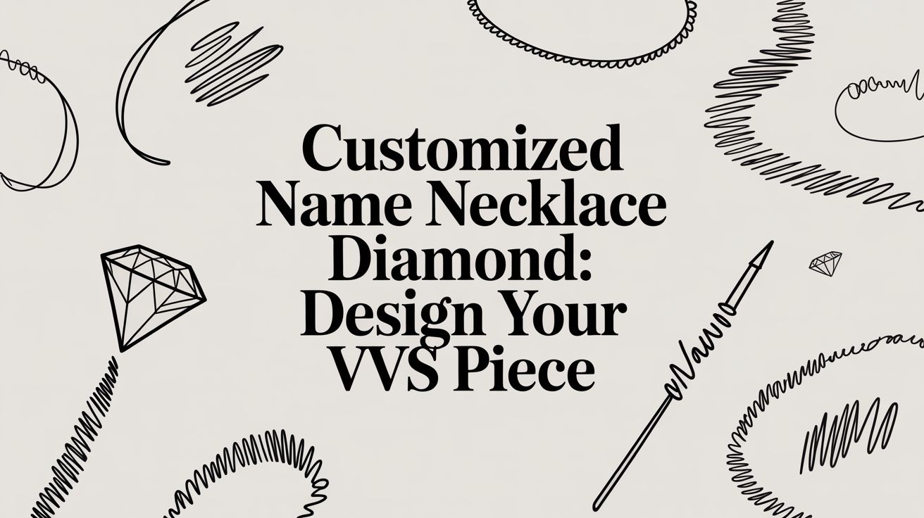 Customized Name Necklace Diamond: Design Your VVS Piece
