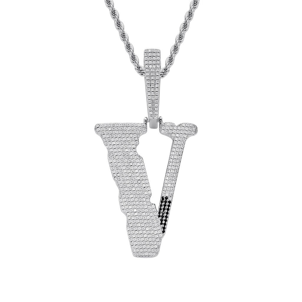 Nano Lil Uzi Vlone V Anhänger Rapper Kette