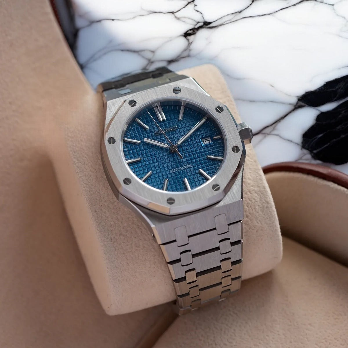 SEIKO MOD ROYAL OAK | BLAU