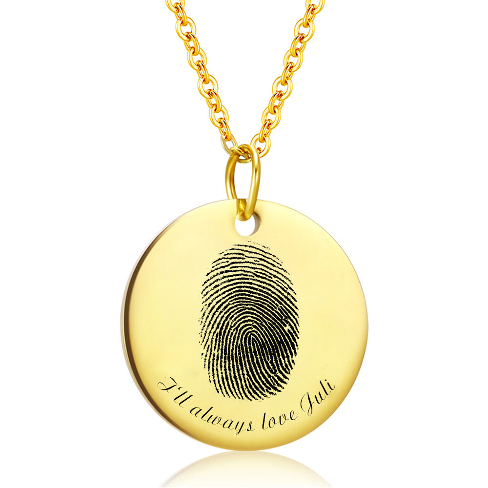 VVS Jewelry Custom Fingerprint Necklace