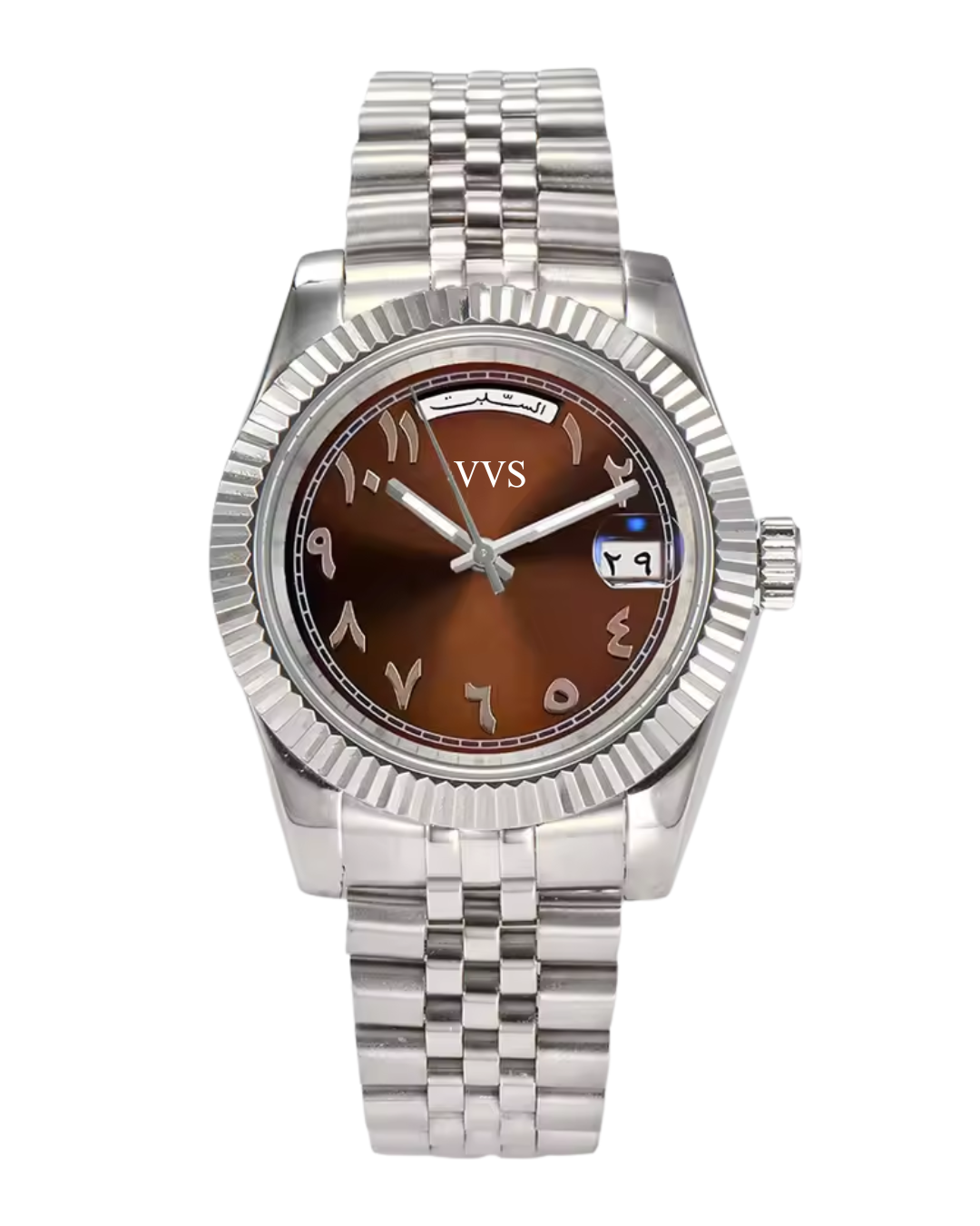 VVS Arabic Datejust | Rusty Orange