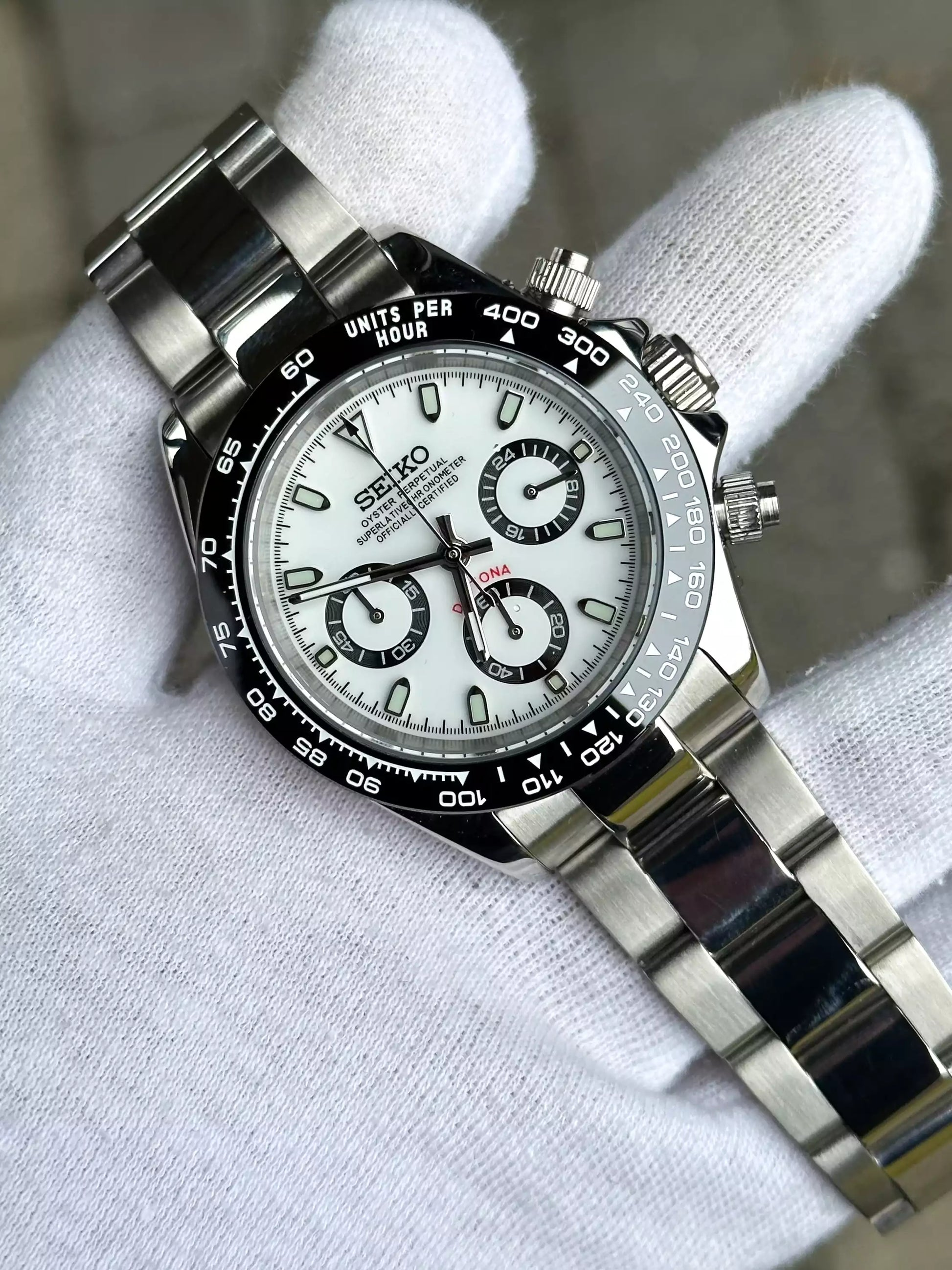 SEIKO MOD DAYTONA | WEISS
