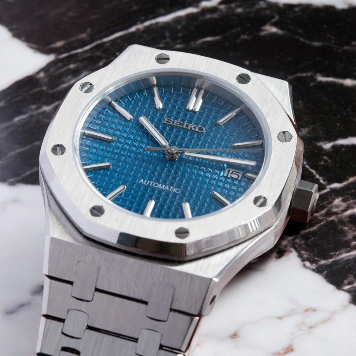 SEIKO MOD ROYAL OAK | BLAU