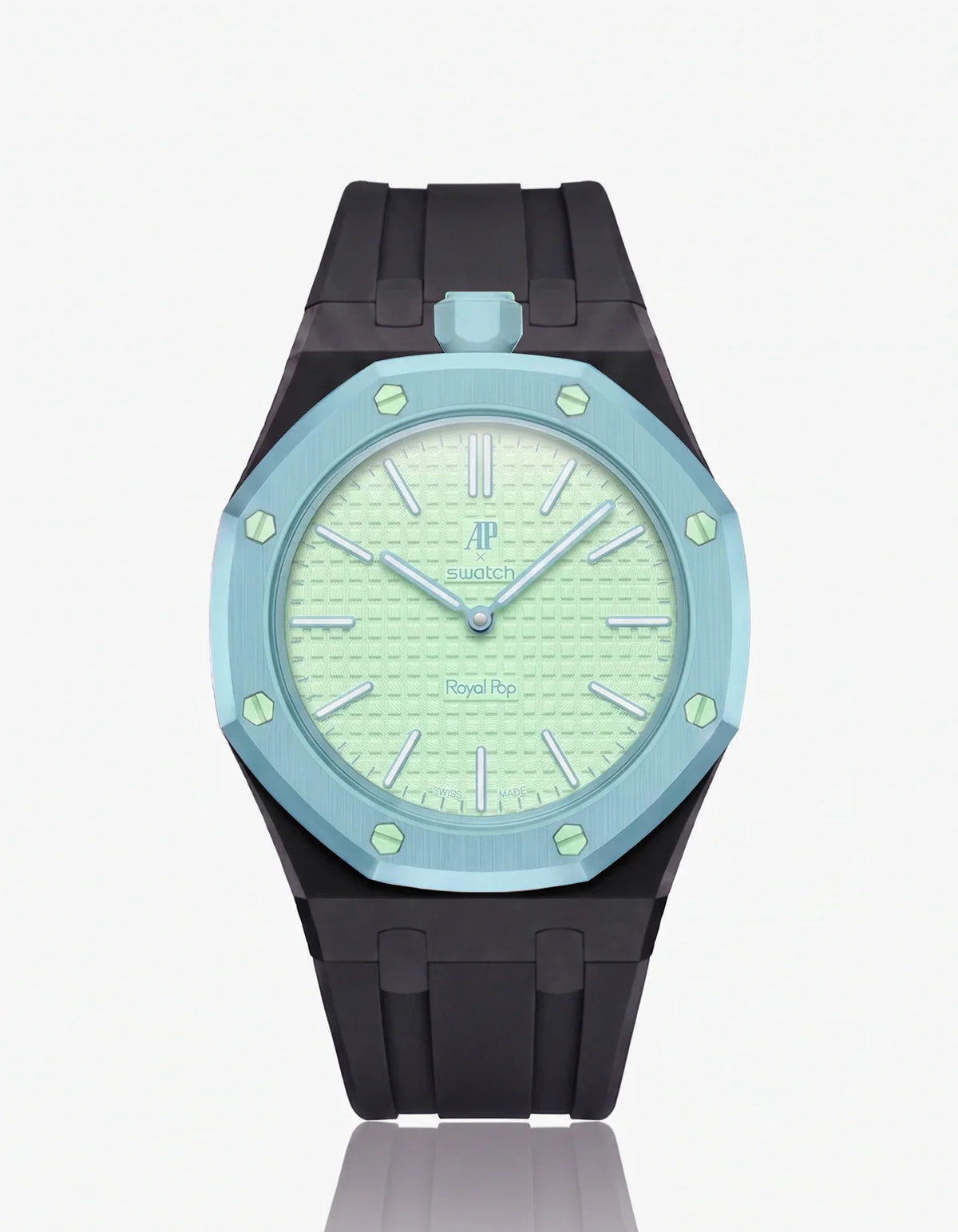 combo::black::rubber-strap-for-ap-x-swatch-royal-pop-black