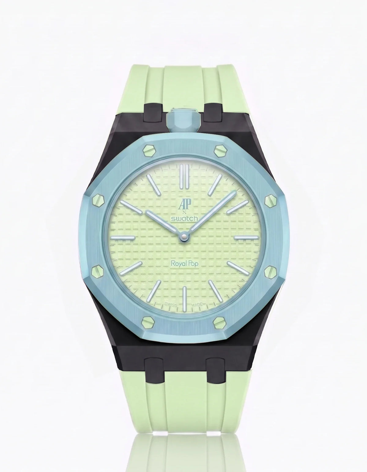 combo::black::rubber-strap-for-ap-x-swatch-royal-pop-mint
