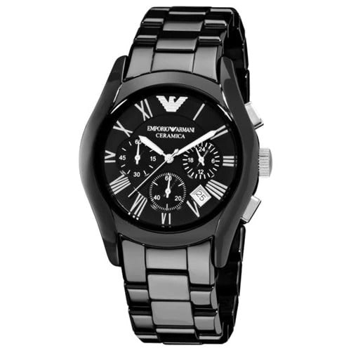 Emporio Armani AR1400 Ceramica Herrenuhr mit Keramikarmband