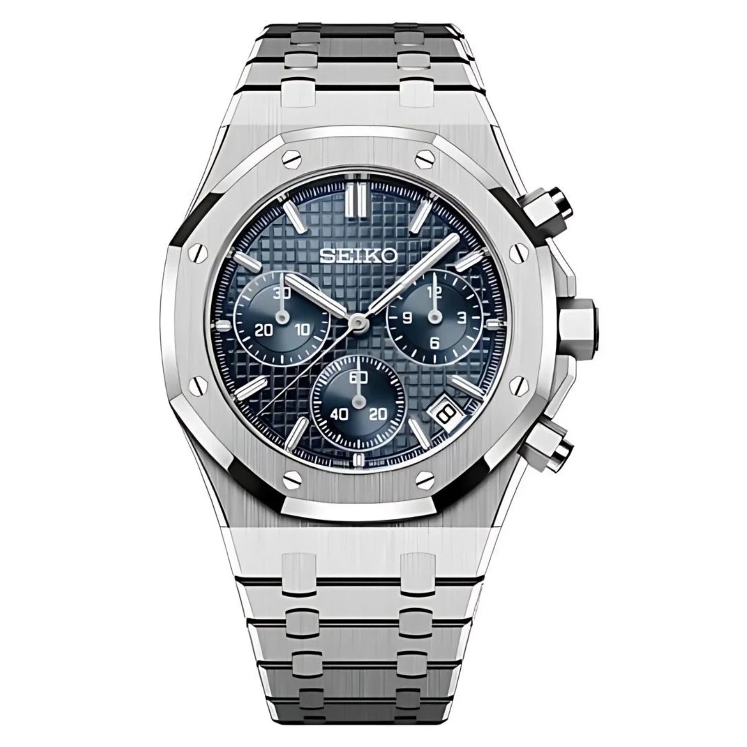 SEIKO MOD ROYAL OAK CHRONO | BLAU