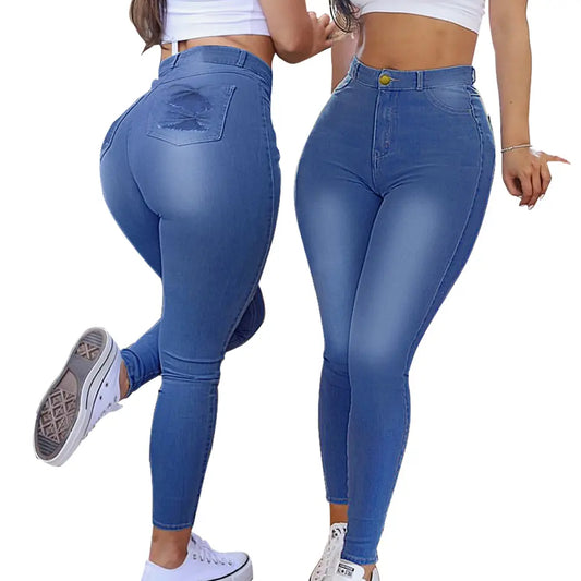 Jeanshose mit hoher Taille für Damen