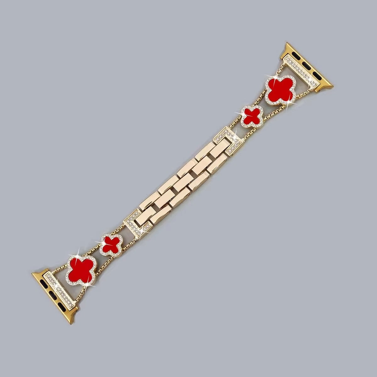Iced Out Kleeblatt Apple Watch Armband