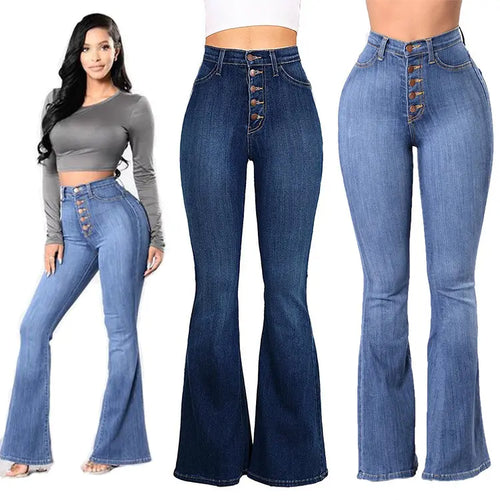 Damen Flare-Jeans aus Denim