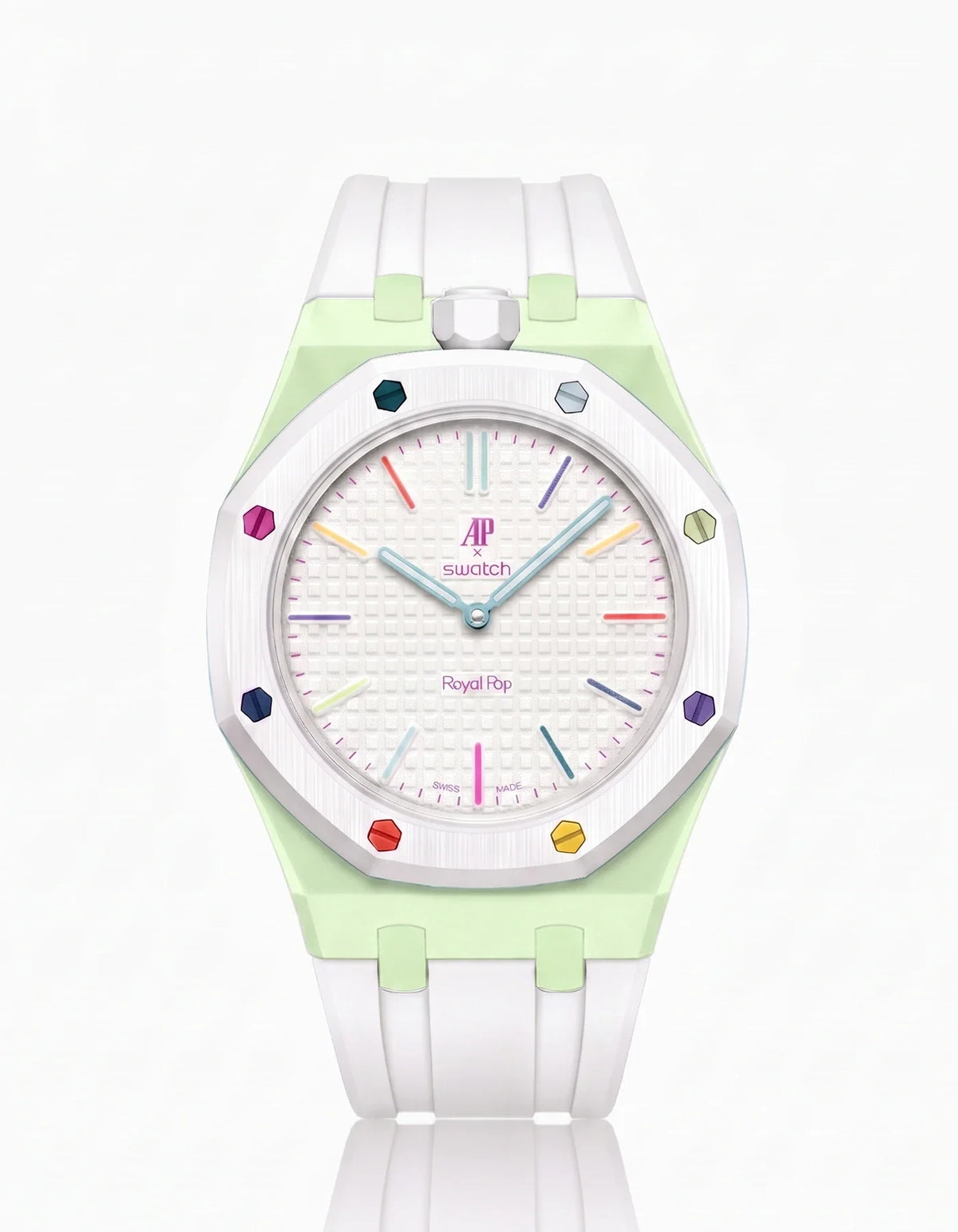 combo::mint::rubber-strap-for-ap-x-swatch-royal-pop-white