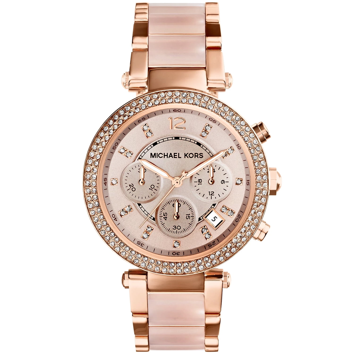 Authentic Michael Kors MK5896 Womens Parker Two-Tone Watch