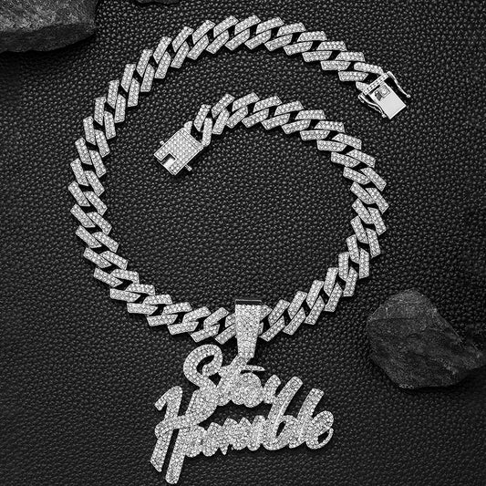 STAY HUMBLE Pendant + Cuban Chain