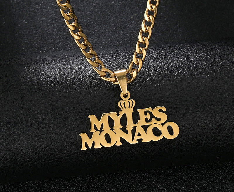 Kubanische Halskette mit individuellem Namen aus 18 Karat Gold – Personalisierter Schmuck