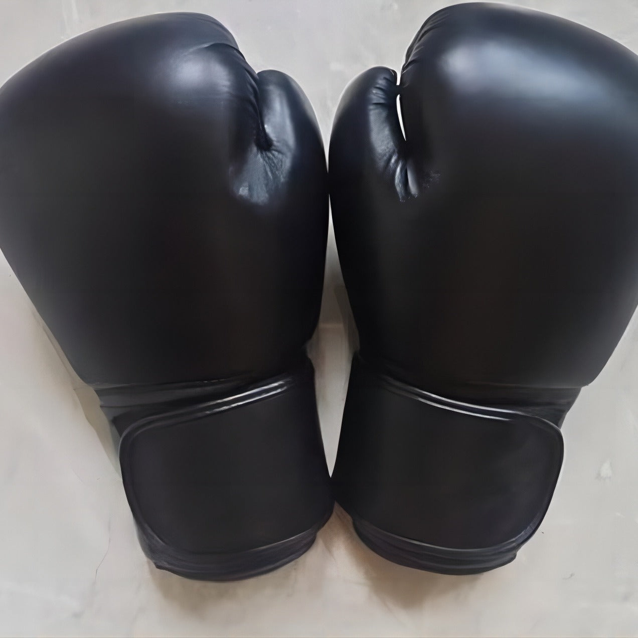 Black Leather Boxing Gloves