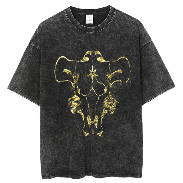 Black Clover Vintage Washed Anime Shirt