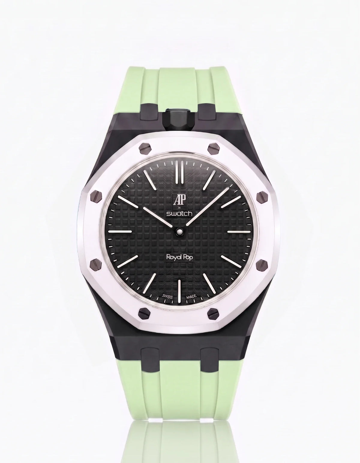 combo::black::rubber-strap-for-ap-x-swatch-royal-pop-mint