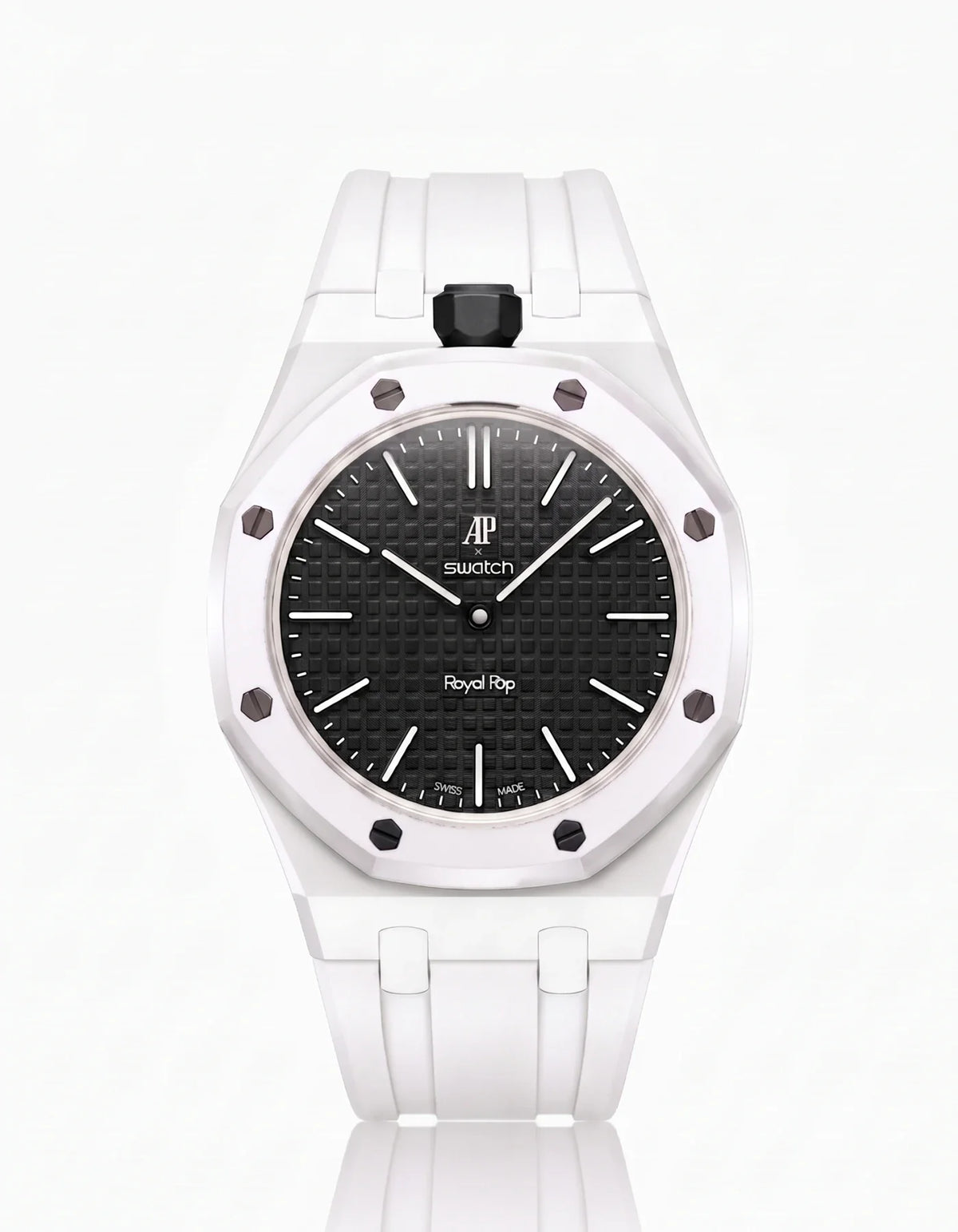 combo::white::rubber-strap-for-ap-x-swatch-royal-pop-white