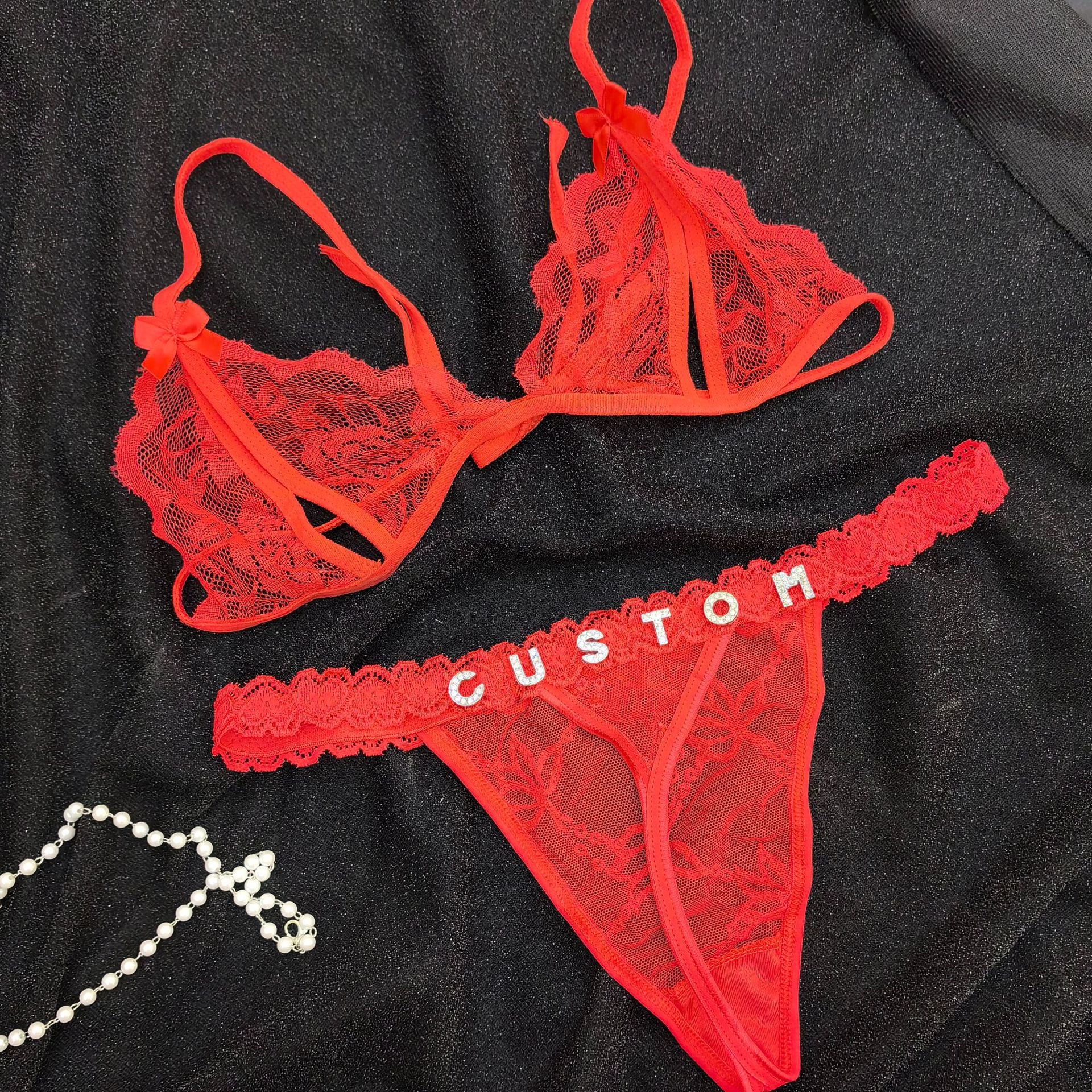 Custom Lace Underwear Sexy Lingerie Set