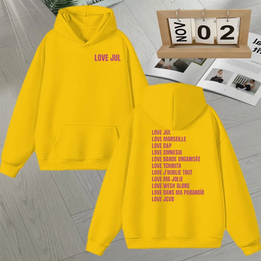 Jul Double-Sided Print Graphic Hoodie