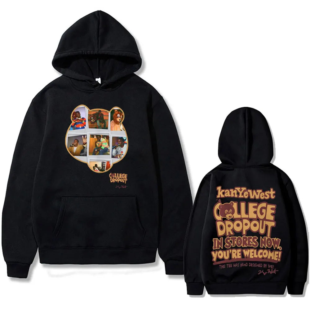 Kanye West Graduation Bear Graphic Hoodie