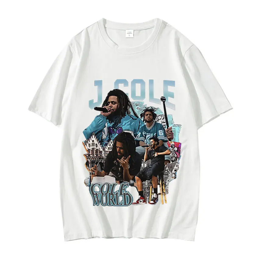 New J. Cole Rapper Vintage Graphic T-Shirt