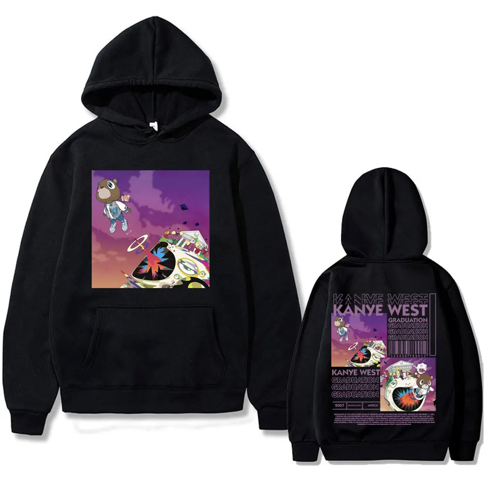 Kanye West Graduation Bear Graphic Hoodie