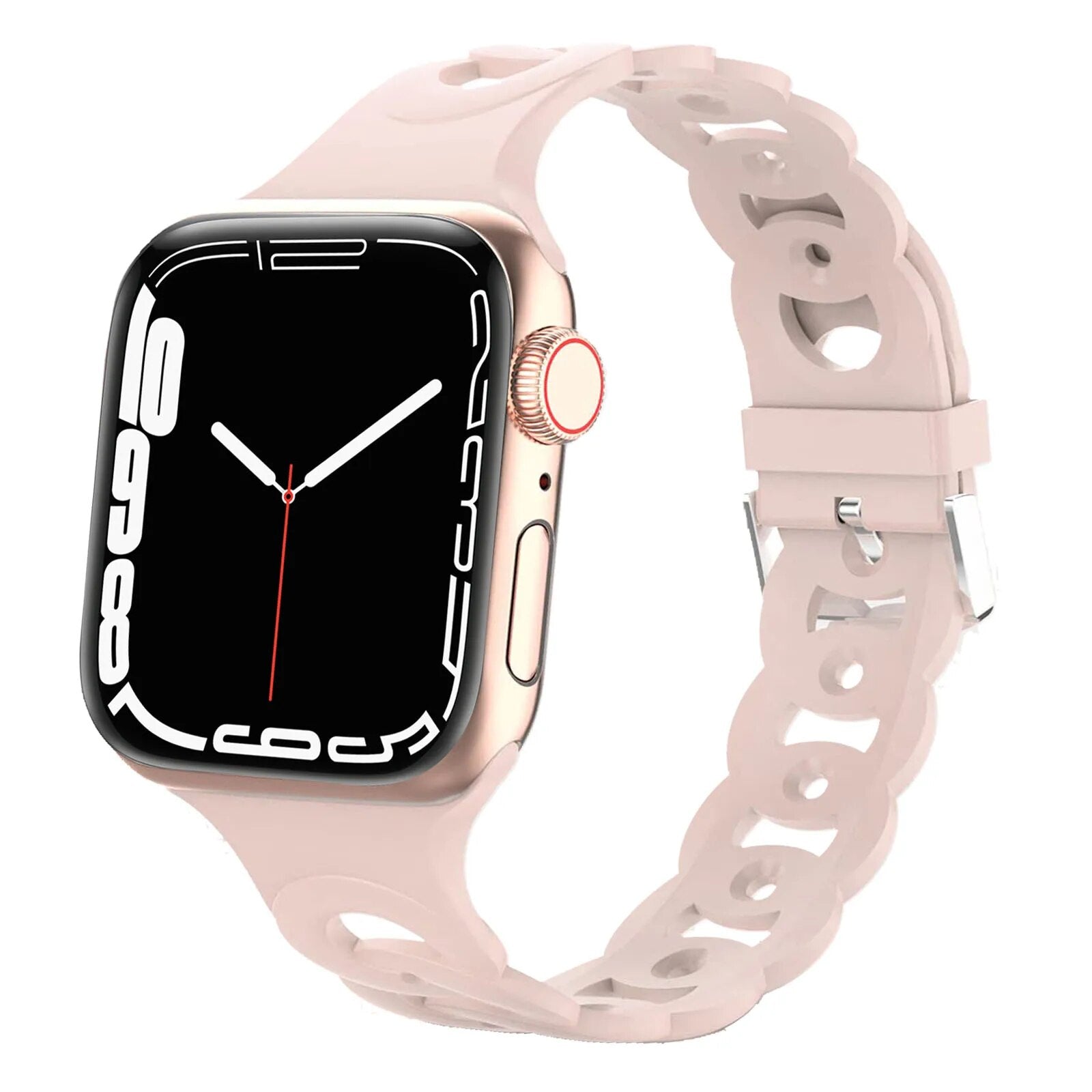 Kompatibel mit der Apple Watch – Uhrenarmband aus Silikon mit Muster