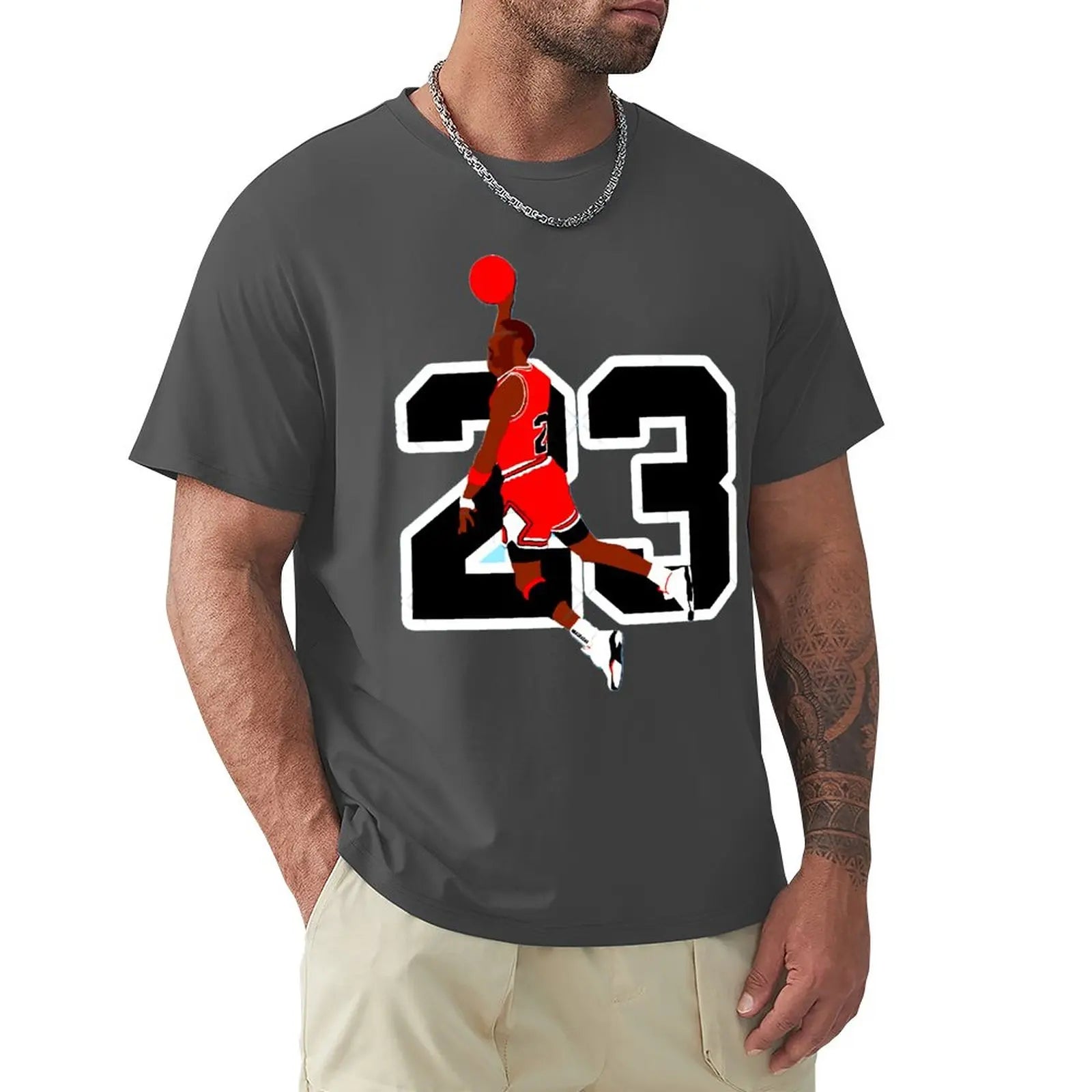 Basketball Star Michael Jordan 23 Graphic T-Shirt